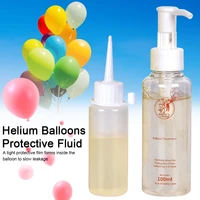 50ml 100ml easy apply slight fragrance helium balloons protective fluid with pump transparent non corrosive safe eco friendly