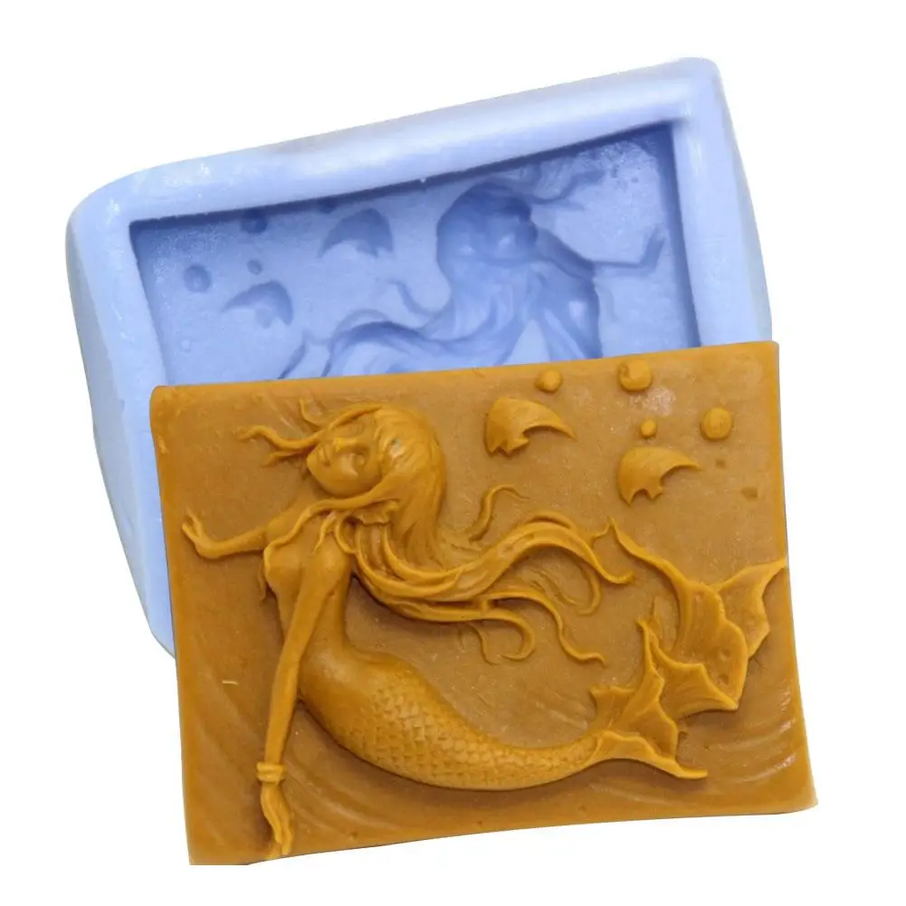 3D квадратная форма для мыла ручной работы силиконовая сделай сам торта