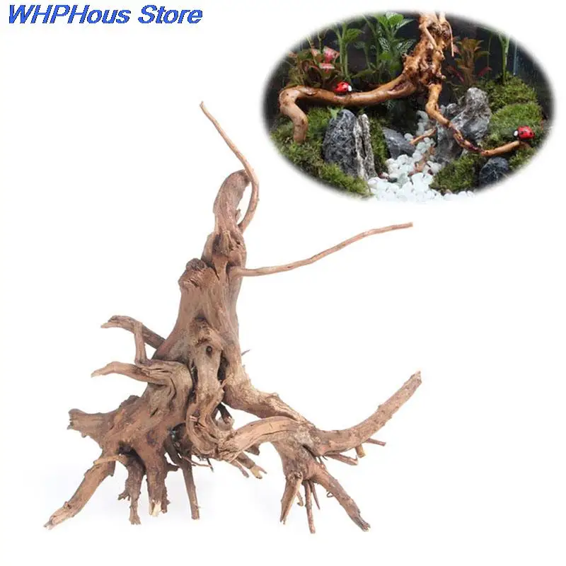 

1 Pcs Wood Natural Trunk Driftwood Tree Aquarium Fish Tank Plant Stump Aquarium Fish Tank Ornament Landscaping Decoration