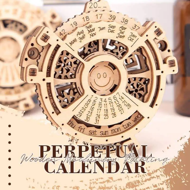 Деревянное оборудование вращающийся вечный календарь механический инженерный