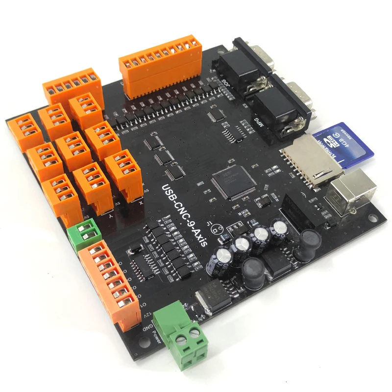 

9Axis CNC Controller Kit 100KHz USB Stepper Motor Controller Breakout Board +USB Cable+CD
