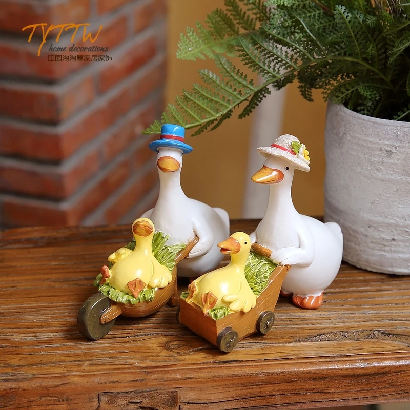 

Mum Duck Baby Duck Daddy Duck Decor Home Lovely Garden Duck Love Gift Home Decoration Accessories Home Decor Garden Decoration