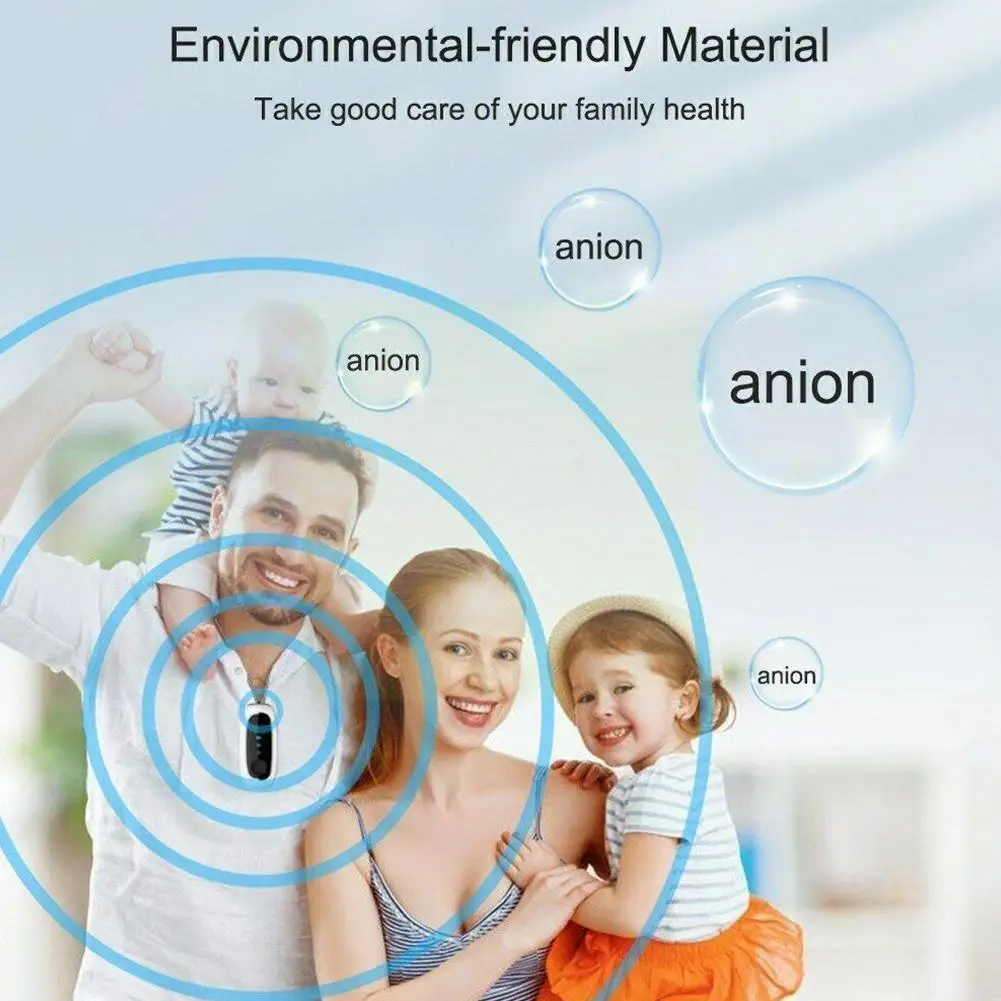 

Air Purifier Necklace Personal Hanging With Negative Auto Ion Freshener Fresher Air Filter Home Usb Portable Smoke M5G9