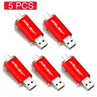 Флеш-накопитель USB Type-C для смартфона, 5 шт.Лот, 32 ГБ, 64 ГБ, 128 ГБ