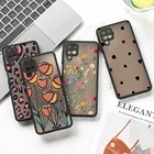 Матовый чехол из поликарбоната для Samsung A51, чехол для Galaxy A32, A52, A12, A72, A31, A71, A21S, A50, A70, A10, A42, A20, A01, чехол с цветами, чехол с полным покрытием