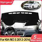 Противоскользящий коврик для приборной панели KIA RIO 3, K2, 2012, 2013, 2014, 2015, 2016, русская версия