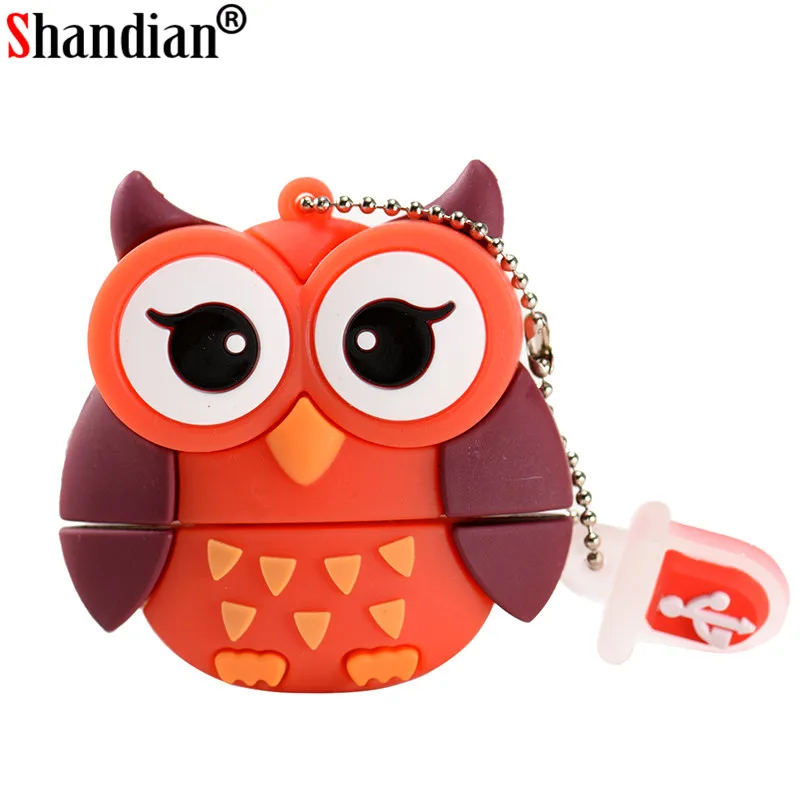 Usb-флеш-накопитель SHANDIAN в виде милых пингвинов совы лисы 4/8/16/32/64 ГБ | Компьютеры и