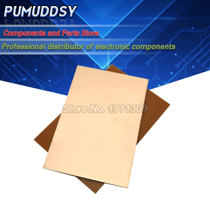 1 шт. FR4 PCB 10x15 см 10*15 односторонняя медная плакированная пластина DIY Kit
