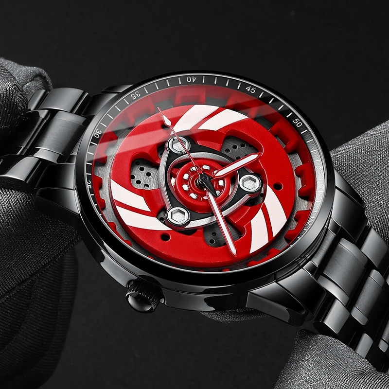 2021 Spinning Motorcycle Engine Clutch Watch Real 3D Rim Hub Fashion Sport Locomotive Watches For Men Quartz reloj hombre | Наручные часы