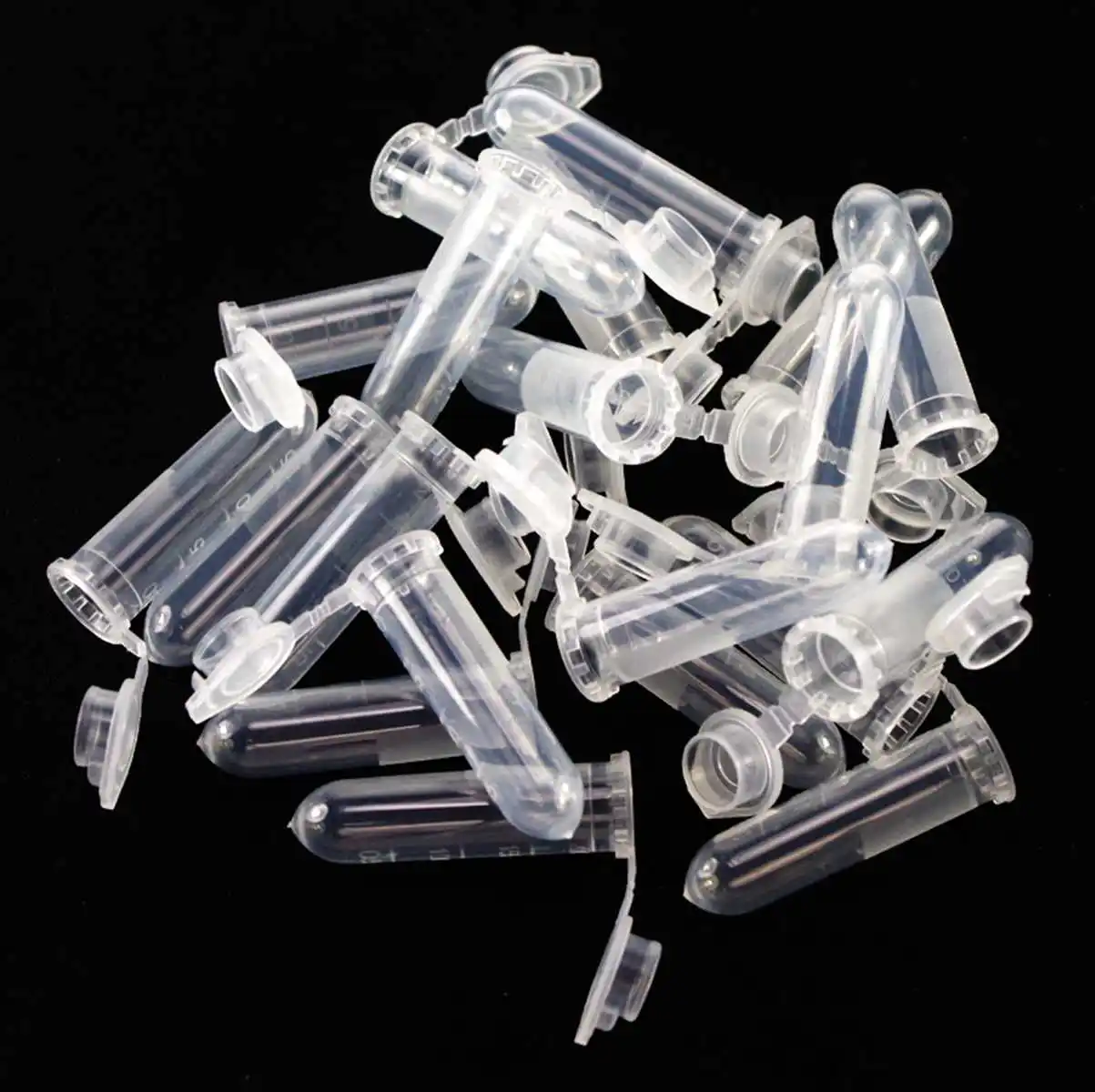 

A Pack of 500pcs Scale line 2ml Laboratory Plastic Centrifuge tube Round bottom Vial Snap Cap EP Tube PCR Tube Sample Specimen