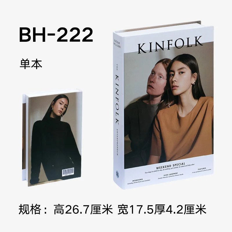 

Modern Simulation Fashion Book Home Decor Club Hotel Model Room Study Soft Fake Book Decoration For Women's Living Room