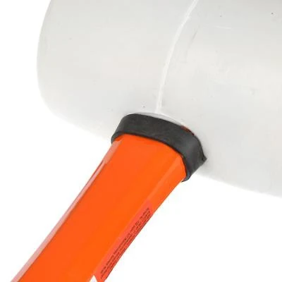 Киянка ЕРМАК белая резина фибергласовая обрезиненная рукоятка 680г | Инструменты