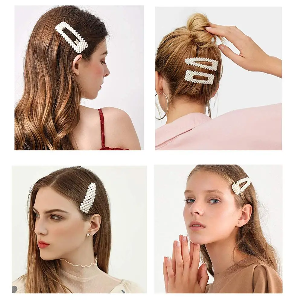 Заколки с жемчужинами 3 шт./лот заколки для волос украшения в Корейском стиле