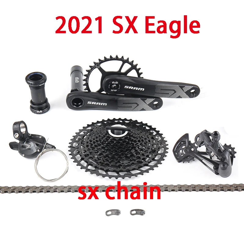 

100% Оригинальный 2021 SRAM SX EAGLE 12 В MTB велосипедный групповой Набор двойной задний переключатель передач клетка цепь комплект кассета 11-50T