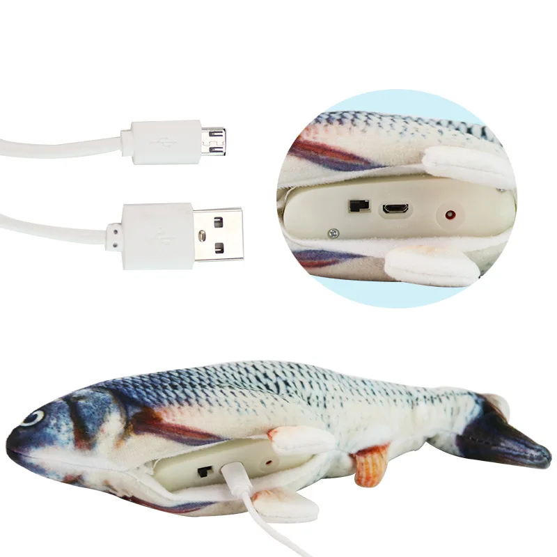 Электронная игрушка для кошек электрическая USB-зарядка имитация рыбы игрушки