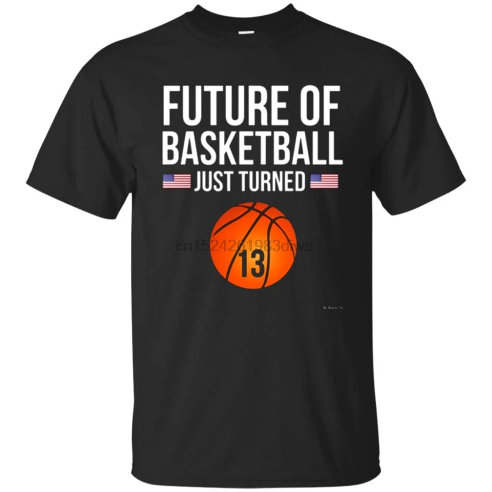 

13th Birthday Basketballer T Shirt 13 Year Old Birthday Gift