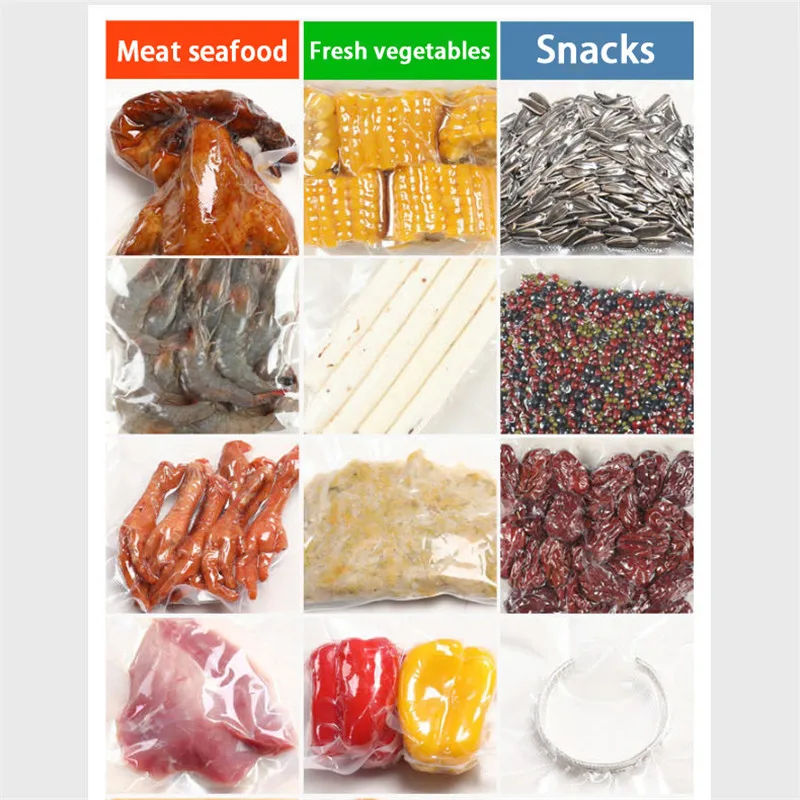 

Kitchen Vacuum Food Sealer Automatic Household Food Vacuum Sealer Vacuum Packaging Machine with 10Pcs Bags