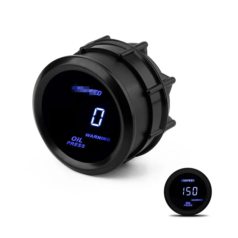 

12V GM modified supercharger meter 2 inch (52mm) blue digital display turbocharger meter psi