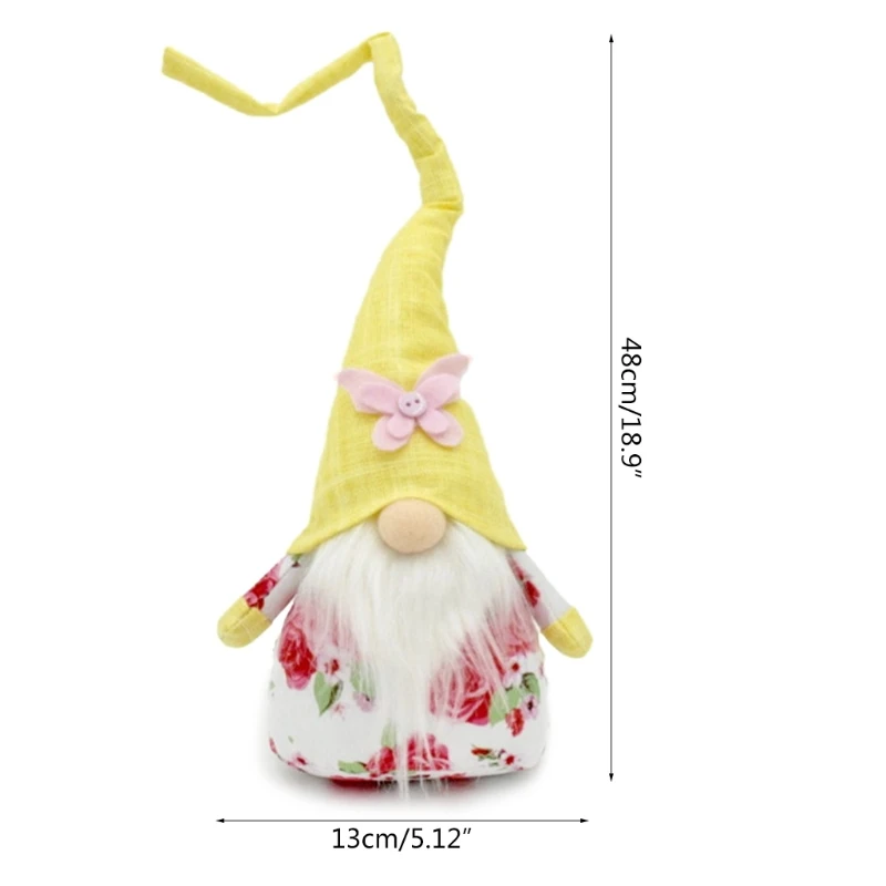 

Easter Gnome Faceless Doll Spring Home Decoration Plush Handmade Swedish Tomte Elf Ornaments J60C