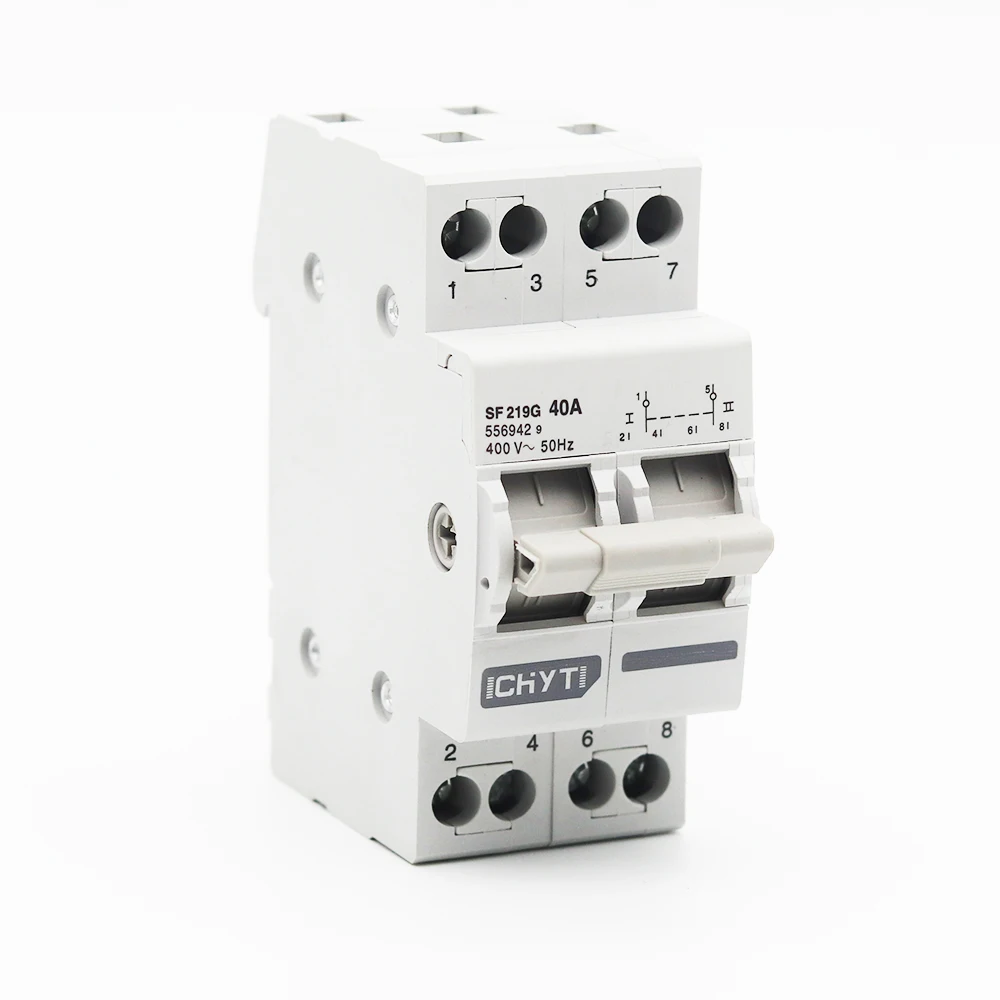 2P 40A MTS двойная мощность ручной переключатель блокировки автоматический