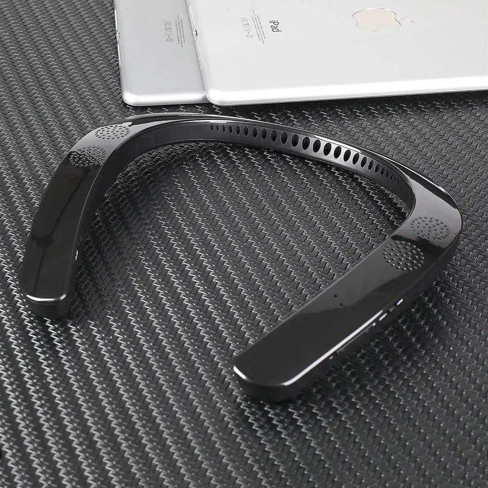 Портативный Bluetooth V5.0 шейный динамик s 3D стерео звук спортивный переносной