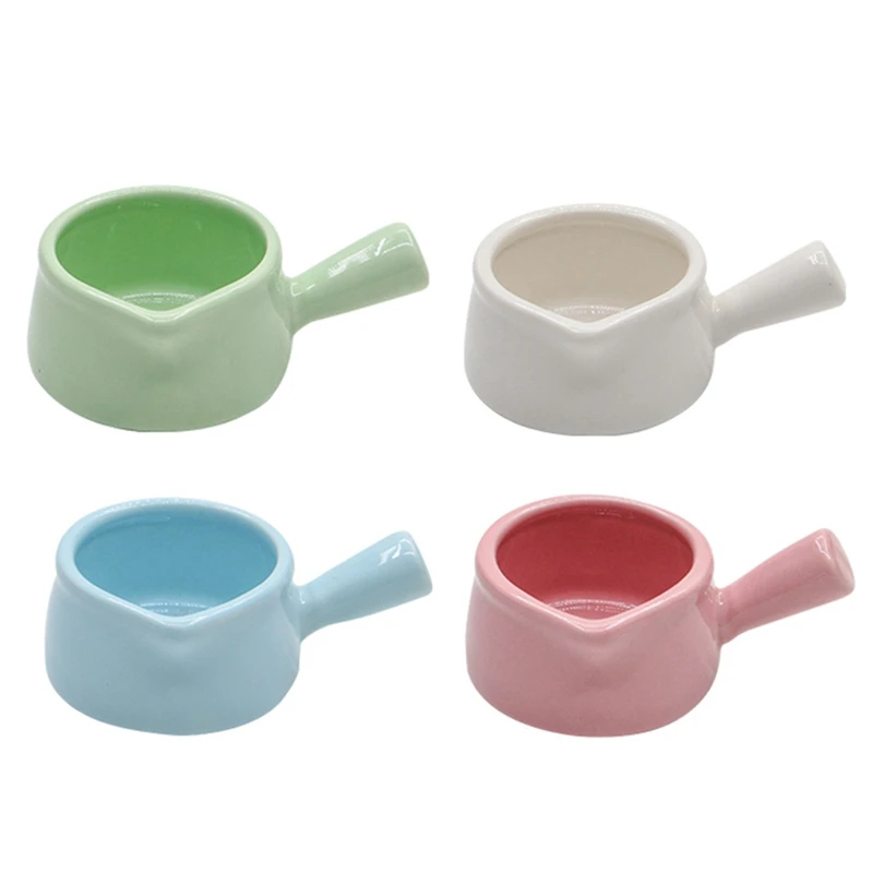 

4 шт., разноцветные тарелки для соусов, с ручкой