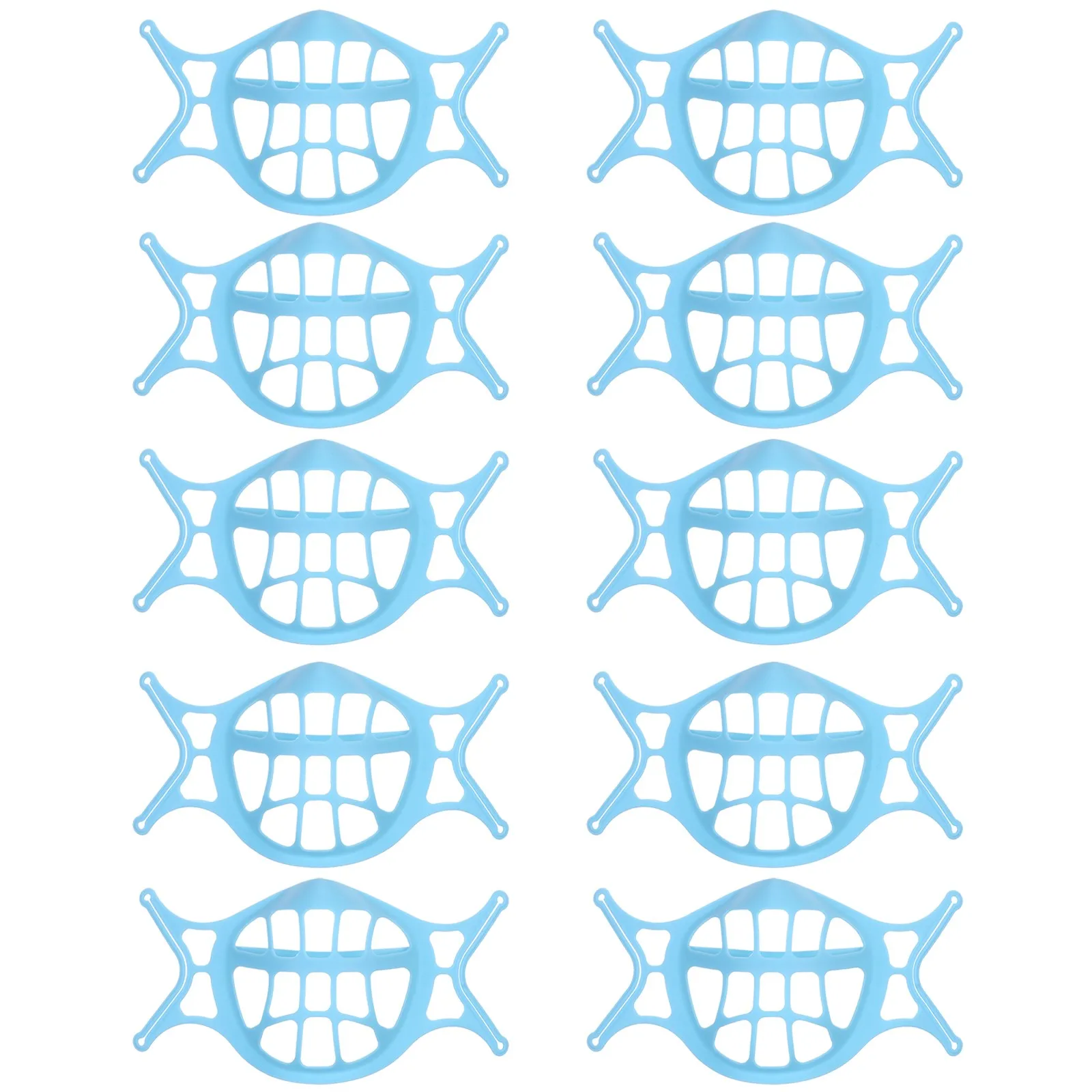 

10pc 3D Face Mask Support Breathing Assist Help Mask Inner Cushion Bracket Food Grade Silicone Mask Holder Dropshipping