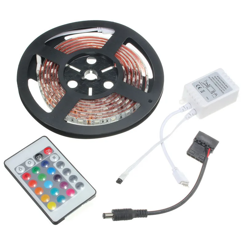 Суперъяркая Светодиодная лента RGB 5050 SMD 16 цветов подсветка шасси для ПК с пультом