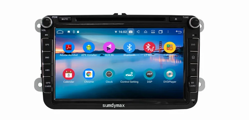 Автомобильный мультимедийный плеер проигрыватель на ANDROID 10 с восьмиядерным