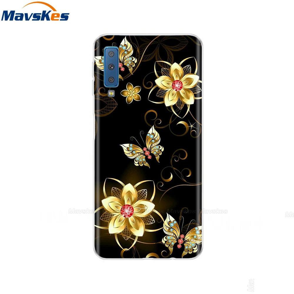 25 Силиконовый чехол для samsung Galaxy A7 чехол A750 A750F чехол 6,0 'TPU чехол для телефона samsung A 7 750 750F Fundas Coque - Цвет: 25