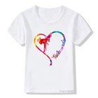 Танцевальное сердце, тхэквондо, пусть ваша уверенность, Сияющие волейбольные футболки для девушек, повседневные спортивные летние модные футболки