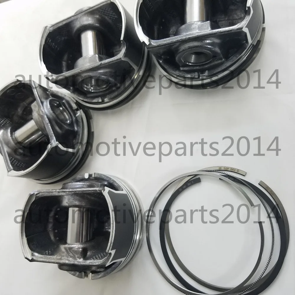 Free DHL 4pcs Genuine OEM Piston &amp Ring Set For AUDI A3 A4 TT VW Beetle Golf GTI Jetta Passat 1.8T 06B107065 06B 107 065 |