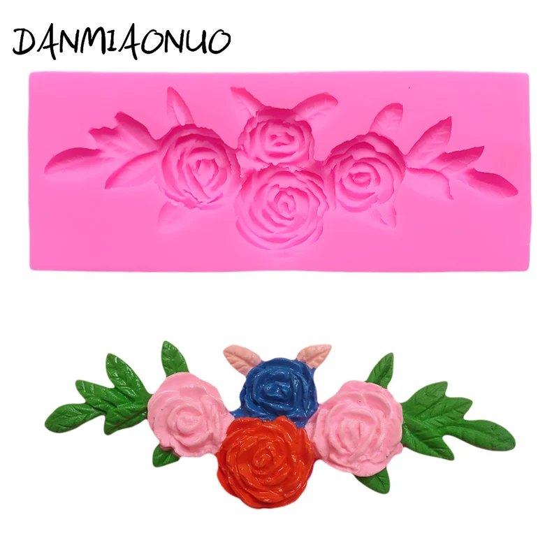 Кухонная Форма для маффинов розы инструменты украшения тортов силиконовые