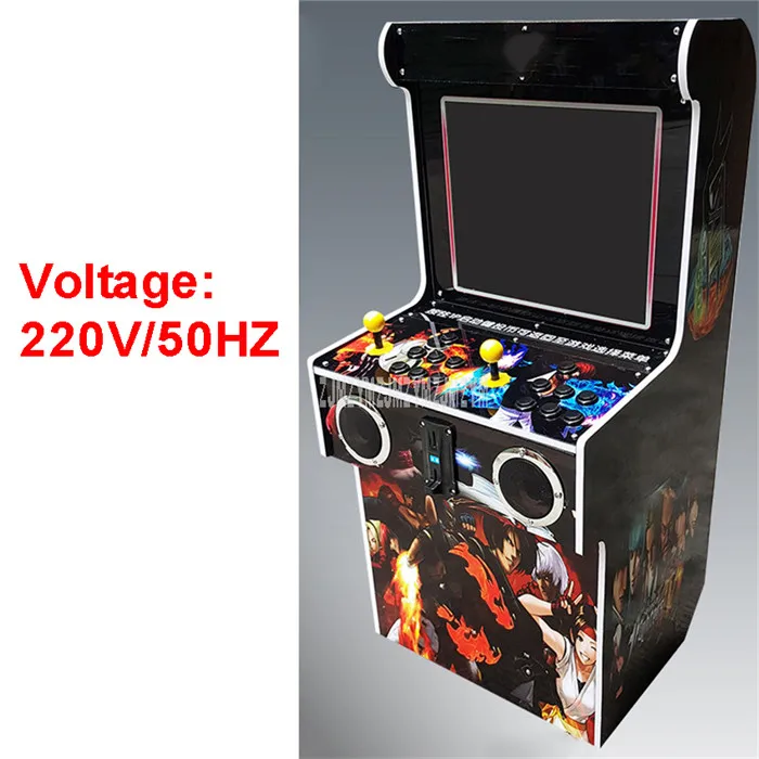 220V 9S 19 дюймов экран боевая игра машина 2255 классические игры консоль мини-истребитель шкаф аркадная машина с 10 шт 3D игры - Цвет: 220V