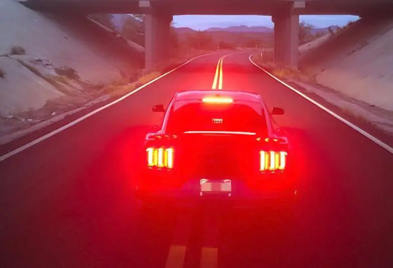 Спойлер для Ford Mustang 2015-2018 GT спойлер со светодиодной подсветкой из ABS материала