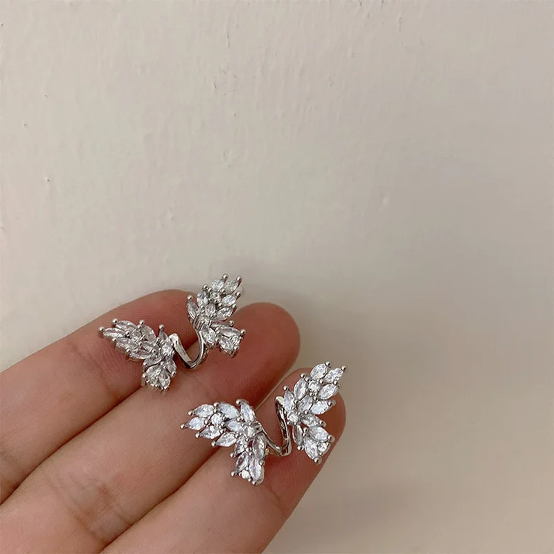 

LOVOACC Cute Full Shiny CZ Zirconia Butterfly Pendant Earrings for Women Ladies Simulated Wing Dangle Earrings Accessories