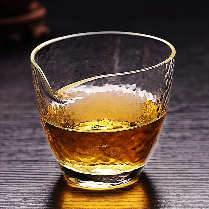 Японский стиль термостойкая стеклянная чашка с чайной протечкой утолщенный