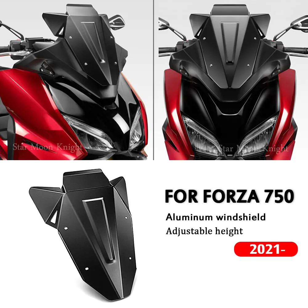 

Подходит для Honda For FORZA 750 For Forza750 2021-ветровое стекло, лобовое стекло, алюминиевый ветрозащитный экран, дефлектор, аксессуары для мотоциклов
