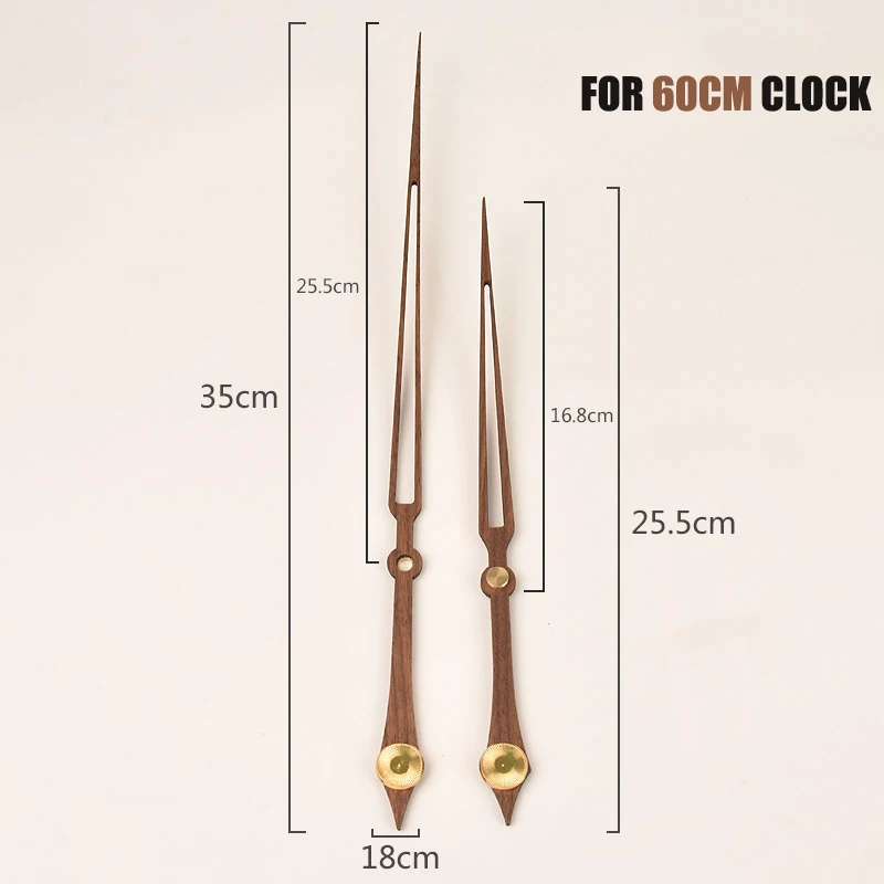 Деревянные настенные часы в скандинавском стиле большие золотистые украшения