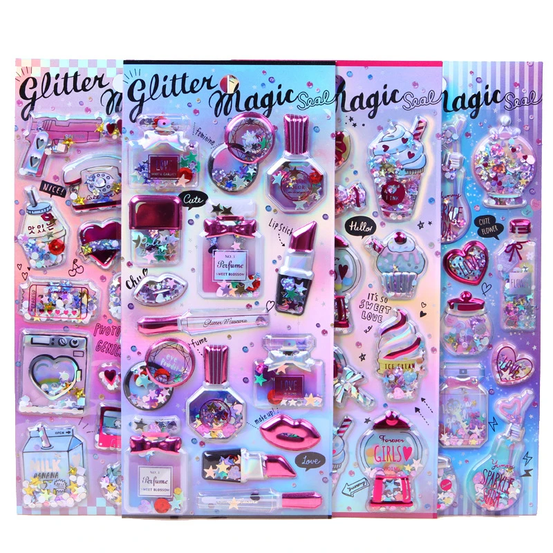 

Star Wishing Bottle Stickers Laptop Guitar Motorcycle Luggage Skateboard Bicycle Hot Stamping Waterproof Sticker Kids Toys