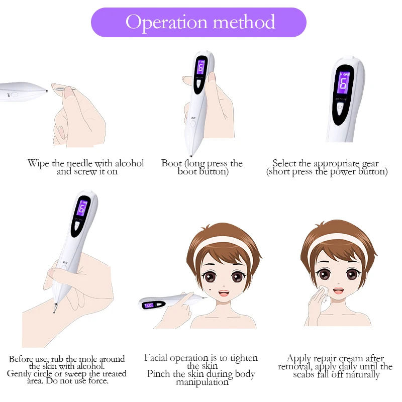 Лазерная плазменная ручка для удаления татуировок родинок средство темных точек