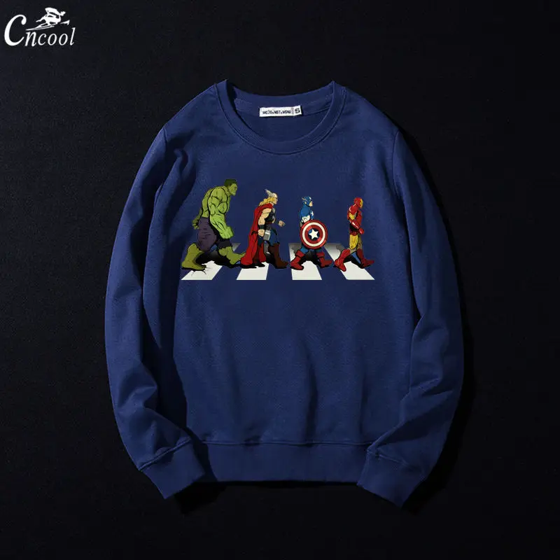 Мужская толстовка с капюшоном Cncool Повседневная Свободная Толстовка длинным