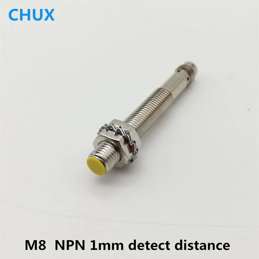 Бесконтактный выключатель CHUX NPN M8 4 контакта разъем с расстоянием срабатывания