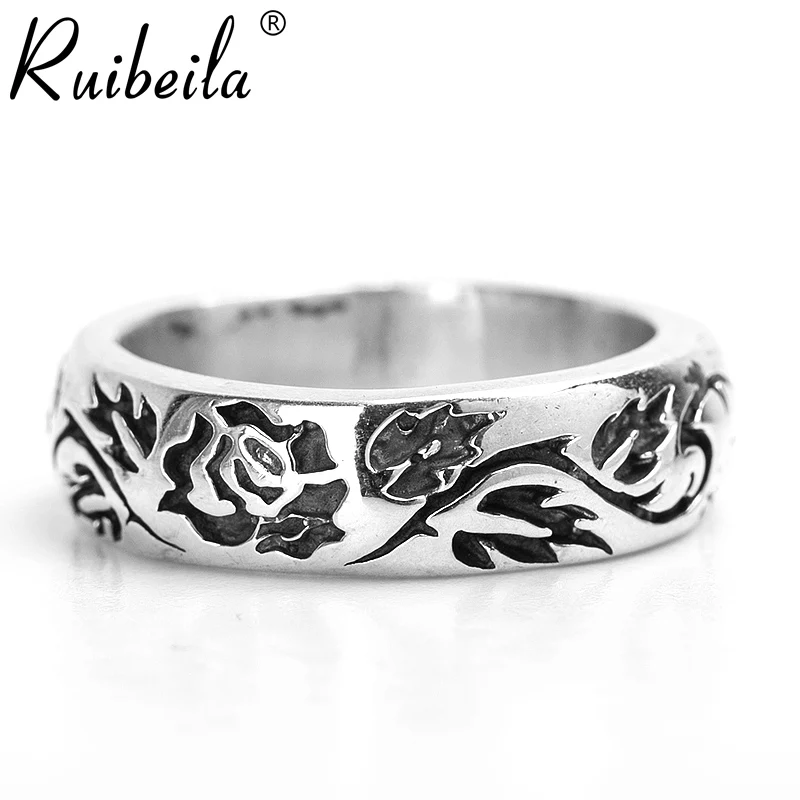 ruibeila925 argent classique rose rose fleur motif bague hommes et femmes couples nouvelle personnalité bijoux cadeau anneau
ruibeila925 argent classique rose rose fleur motif bague hommes et femmes couples nouvelle personnalité bijoux cadeau anneau