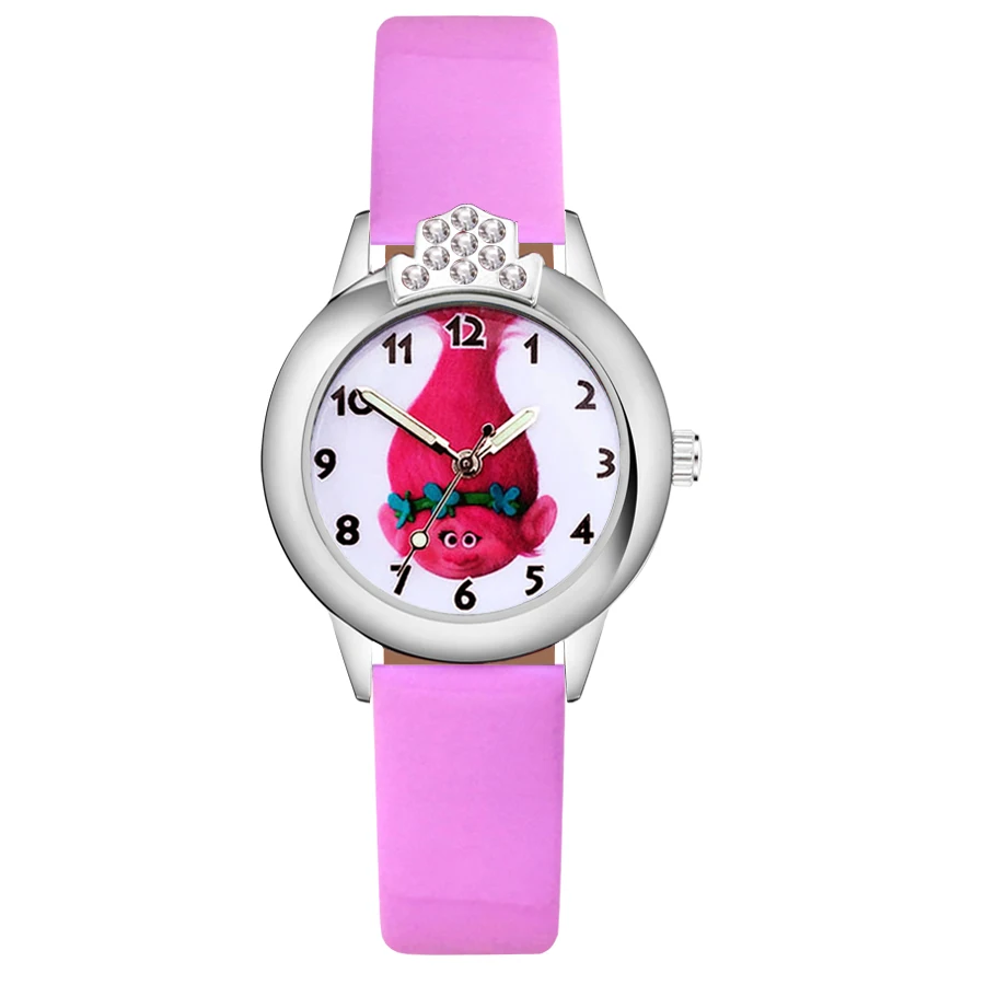 С милым мультипликационным принтом тролли с украшением в виде кристаллов