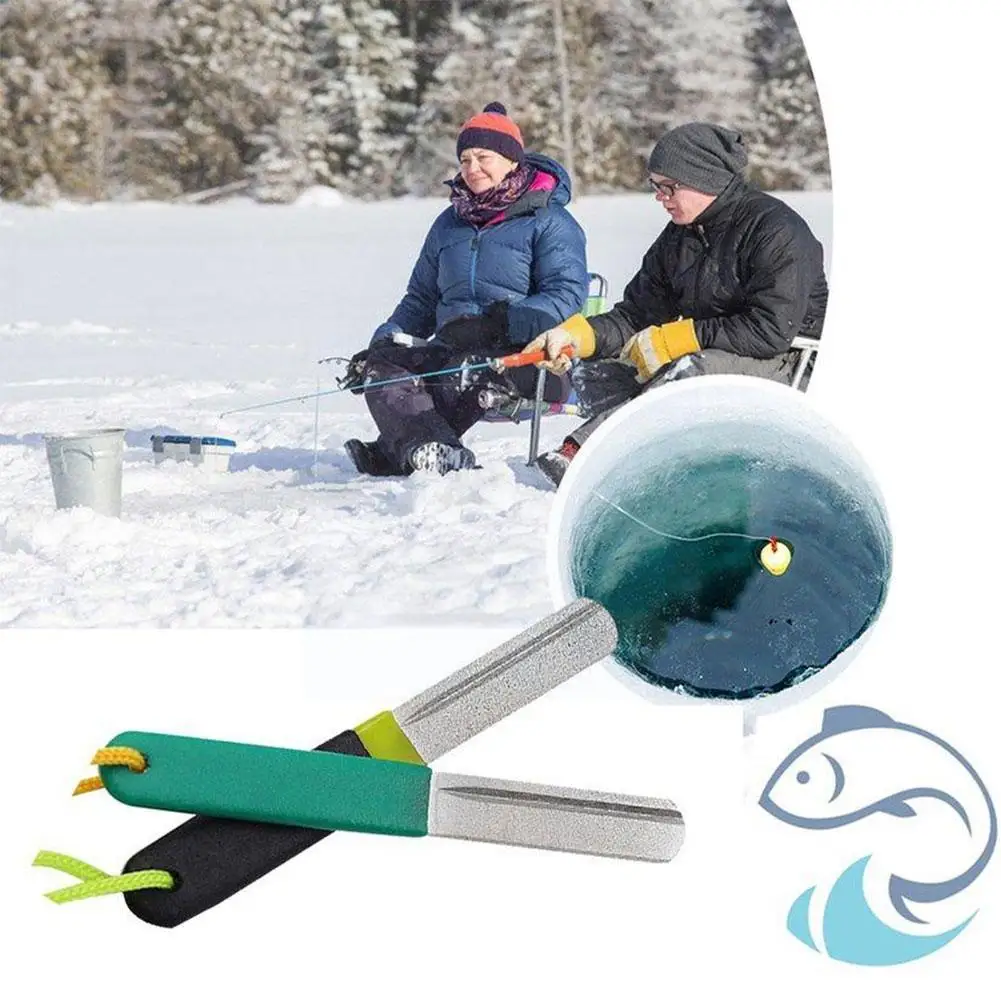 

2 Color Portable Outdoor Double Groove Fishing Hook Grinding Fishing Sharpening Hook Tool Accessories Fish Sharpener Hone N T9P6