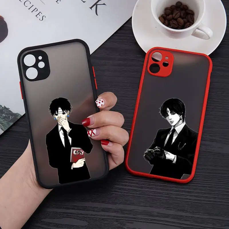 

Japan anime Chrollo Lucilfer Chains Phone Case matte transparent For iphone 7 8 11 12 plus mini x xs xr pro max cover