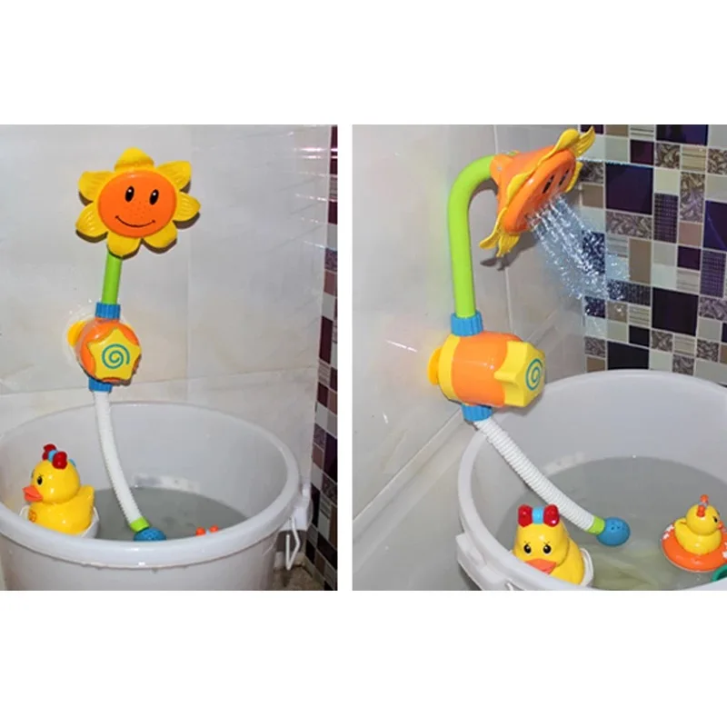 Ванна вода игрушка смеситель для душа Подсолнух Детские сопло ванны играть