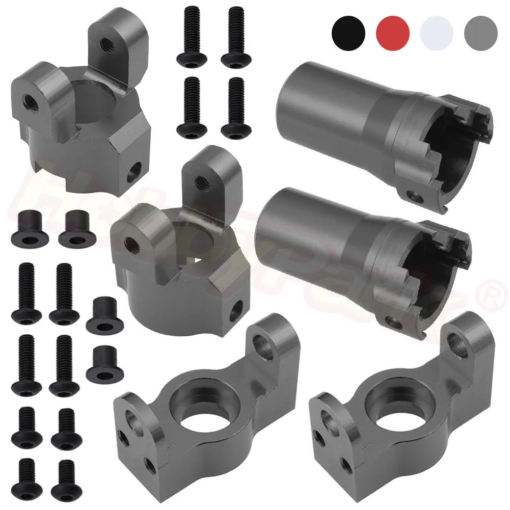 

6pcs Metal Aluminum Steering Hub Carrier Axle Housing End Set Replace 116868 Upgrade Parts For HPI VENTURE FJ Cruiser RC Crawler