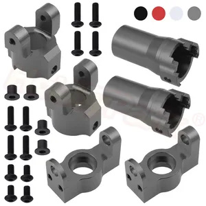 6 шт. металлическая алюминиевая Ступица рулевого механизма, осевая ось корпуса, НАБОР КОНЦЕВЫХ сменных деталей 116868, обновленные детали для HPI VENTURE FJ Cruiser RC Crawler